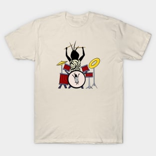 Cute Drummer Performs Solo with Drums T-Shirt